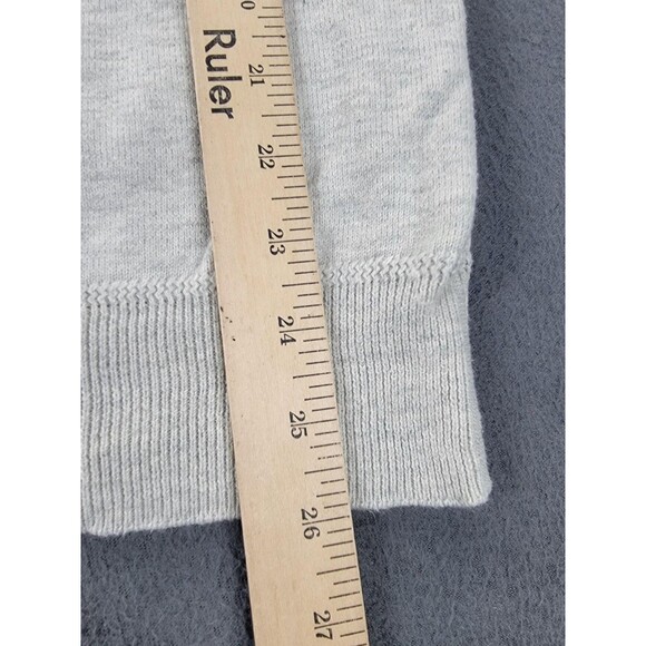 Polo Ralph Lauren Sweater Mens Large Gray Cotton Crewneck Raglan Knit Pullover - Picture 9 of 10